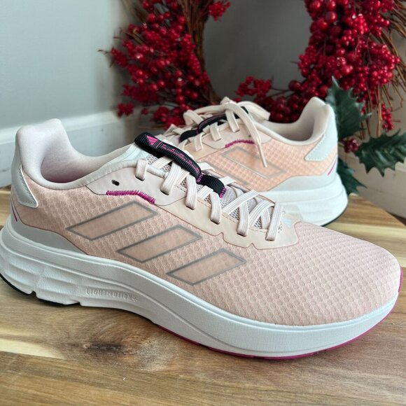 Adidas Womens Speedmotion Running Shoe Sz 9.5 Quartz/ Silver Met/Fuchsia - Picture 1 of 10